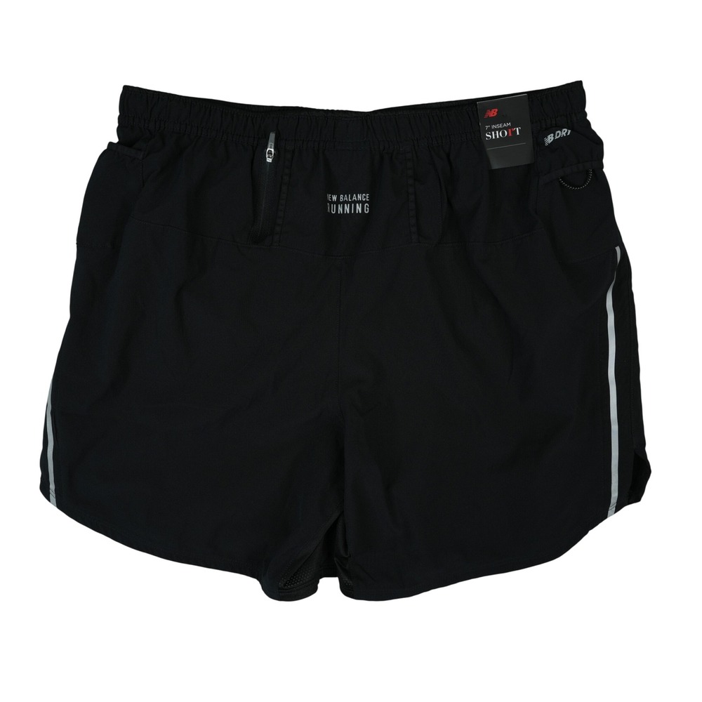 New Balance Impact 7 In‎ Short Mens XL Black Running Athletic MS21270 NB Dry